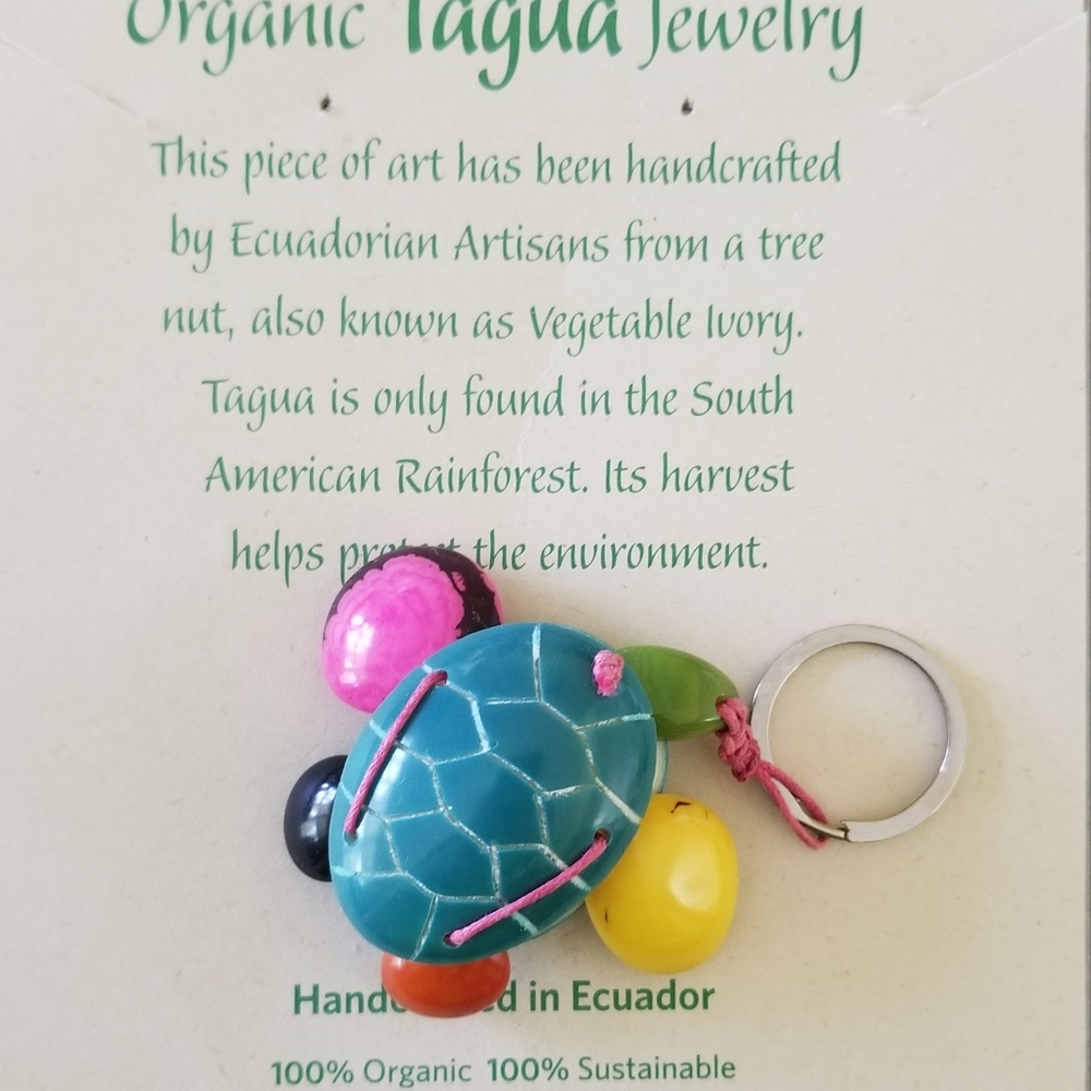 COPY - Tagua Nut Turtle Keychain